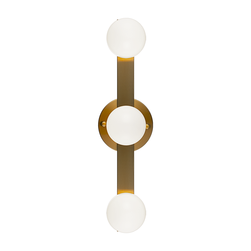 Matteo Lighting S14503AG Pizzazz LED Applique murale en laiton doré vieilli