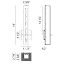 Matteo Lighting S15518CH Rindlen LED Vanity in Chrome