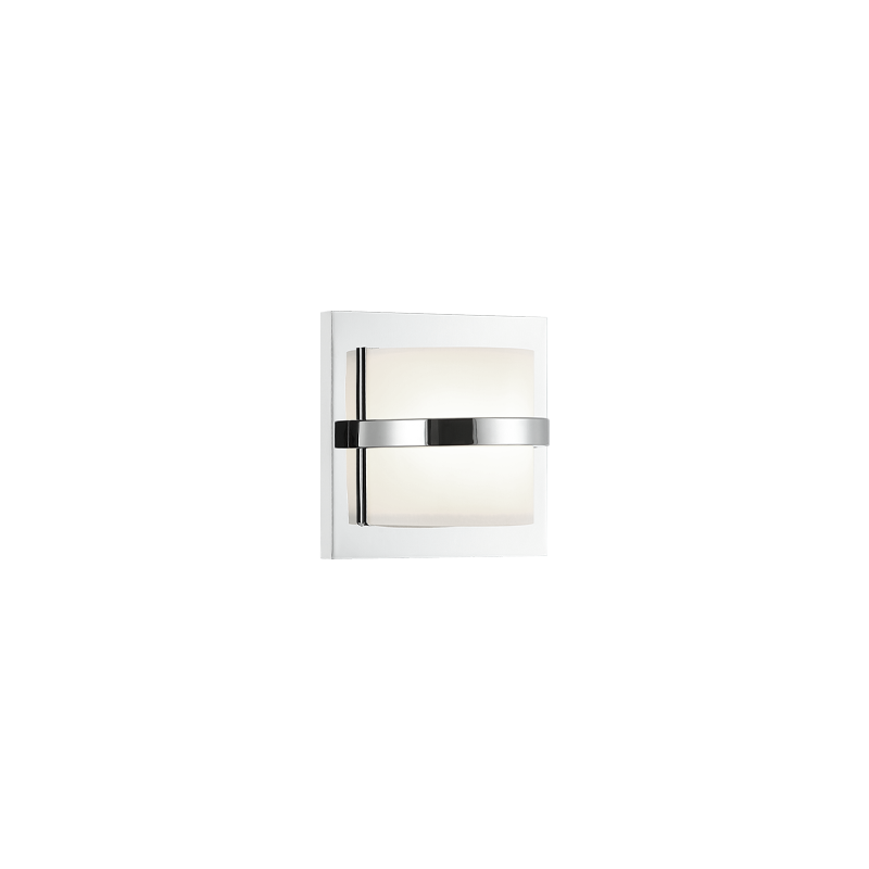 Matteo Lighting S15807CH Brampton Square LED Wall Sconce in Chrome