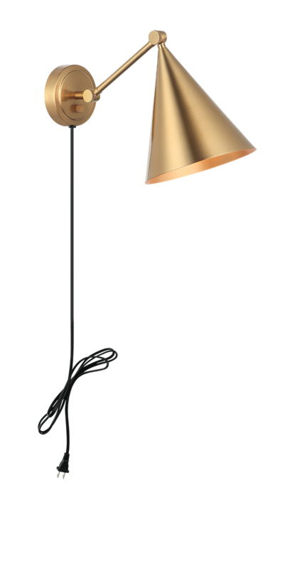 Matteo Lighting S16511AG Pearson Wall Sconce in Aged Gold Brass