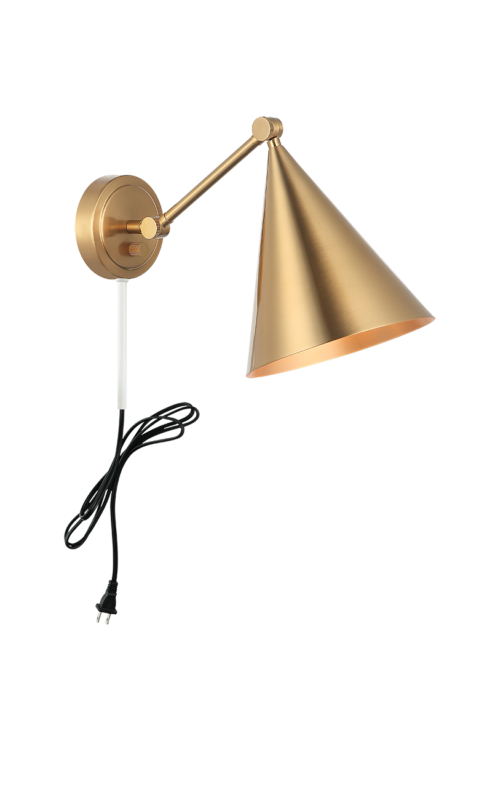 Matteo Lighting S16511AG Pearson Wall Sconce in Aged Gold Brass