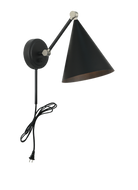 Matteo Lighting S16511MB Pearson Wall Sconce in Matte Black
