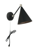 Matteo Lighting S16511MB Pearson Wall Sconce in Matte Black