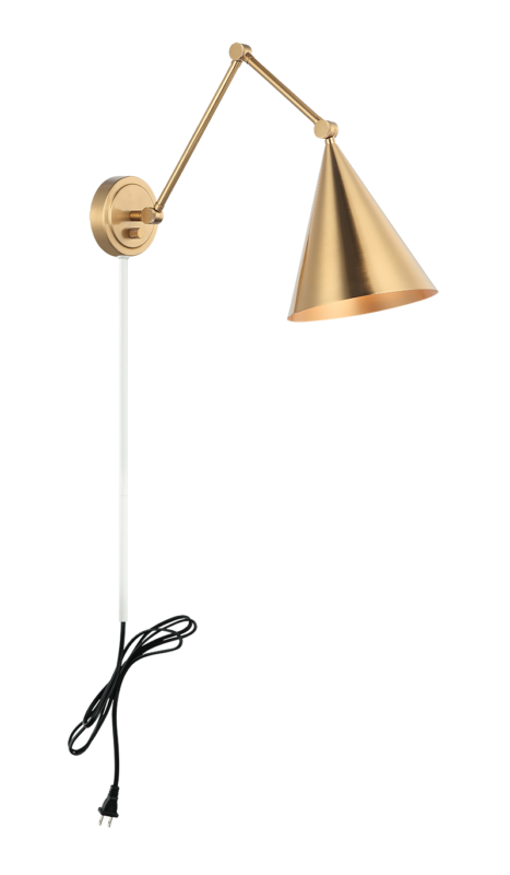 Matteo Lighting S16521AG Pearson Wall Sconce in Aged Gold Brass