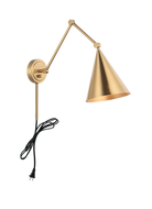 Matteo Lighting S16521AG Pearson Wall Sconce in Aged Gold Brass