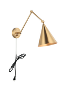Matteo Lighting S16521AG Pearson Wall Sconce in Aged Gold Brass