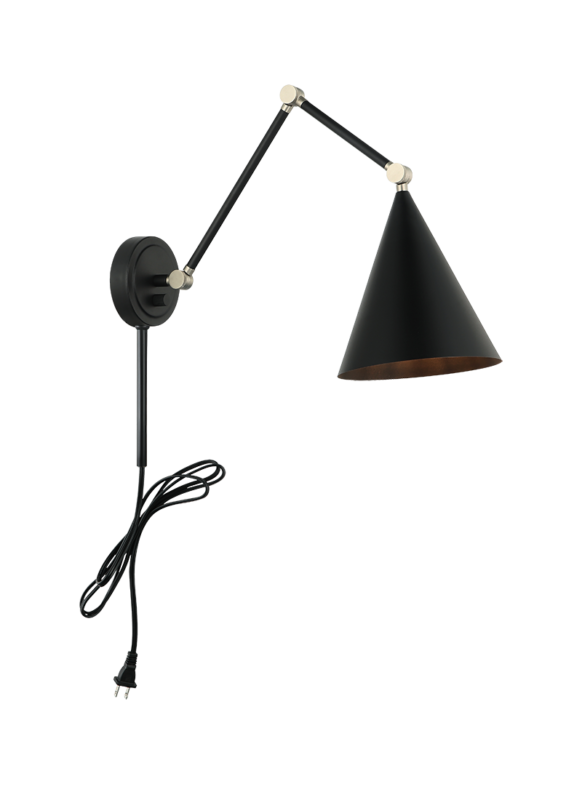 Matteo Lighting S16521MB Pearson Wall Sconce in Matte Black