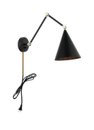 Matteo Lighting S16521MB Pearson Wall Sconce in Matte Black