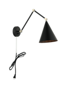 Matteo Lighting S16521MB Pearson Wall Sconce in Matte Black