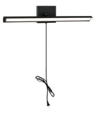 Applique murale LED Matteo Lighting S19324MB Harper, noir mat