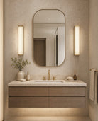 Matteo Lighting S19724CG Stratum LED Applique murale couleur or champagne