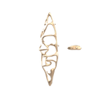 Sèche-serviettes grand format P&Bhusri S1-L-BBZ-XA « Bateau de sauge » en bronze brossé PVD