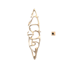 Sèche-serviettes grand format P&Bhusri S1-L-BBZ-XM « Bateau de sauge » en bronze brossé PVD