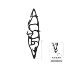 Sèche-serviettes grand format P&Bhusri S1-L-BLK-N-DO Boat of Sage, noir mat