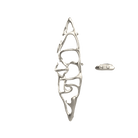 Sèche-serviettes grand format P&Bhusri S1-L-BNI-XA « Boat of Sage » en nickel brossé PVD