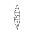 Sèche-serviettes grand format P&Bhusri S1-L-CHR-SC Boat of Sage en chrome poli