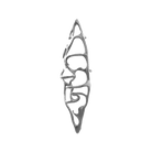 Sèche-serviettes grand format P&Bhusri S1-L-GML-SC « Bateau de sauge » en métal PVD gris anthracite