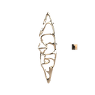 Sèche-serviettes grand format P&Bhusri S1-L-PBZ-XM « Bateau de sauge » en bronze poli PVD