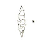 Sèche-serviettes grand format P&Bhusri S1-L-PWG-XM Boat of Sage en or blanc poli PVD
