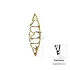 P&Bhusri S1-M-LGD-N-DO Boat of Sage Medium Towel Warmer in PVD Polished Luxury Gold