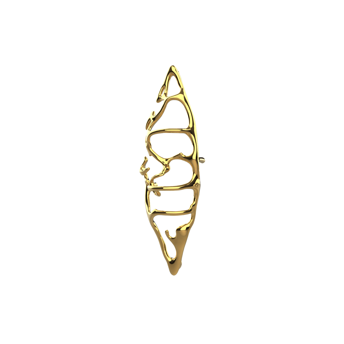 P&Bhusri S1-M-LGD-SC Boat of Sage Medium Towel Warmer in PVD Polished Luxury Gold
