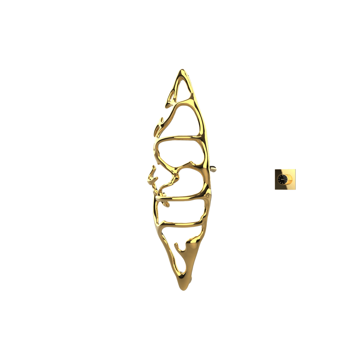 P&Bhusri S1-M-LGD-XM Boat of Sage Medium Towel Warmer in PVD Polished Luxury Gold
