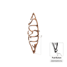 P&Bhusri S1-M-RGD-N-DO Boat of Sage Medium Towel Warmer in PVD Polished Rose Gold