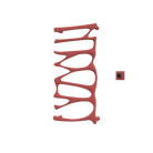 P&Bhusri S5-M-ARD-XM Provence Towel Warmer in Amber Red
