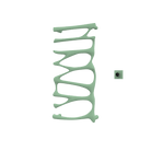 P&Bhusri S5-M-CGR-XM Provence Towel Warmer in Celadon Green