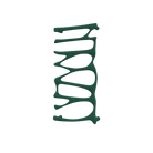 P&Bhusri S5-M-EGR-SC Provence Towel Warmer in Emerald Green