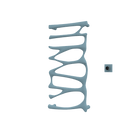 P&Bhusri S5-M-FBL-XM Provence Towel Warmer in Frost Blue