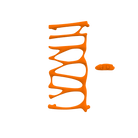 P&Bhusri S5-M-SOR-XA Provence Towel Warmer in Sienna Orange