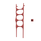 P&Bhusri S6-M-ARD-XM Crete Palace Towel Warmer in Amber Red