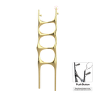 P&Bhusri S6-M-BBR-N Crete Palace Towel Warmer in PVD Brushed Brass