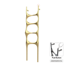 P&Bhusri S6-M-BLG-N Crete Palace Towel Warmer in PVD Brushed Luxury Gold