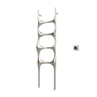 P&Bhusri S6-M-BNI-XM Crete Palace Towel Warmer in PVD Brushed Nickel