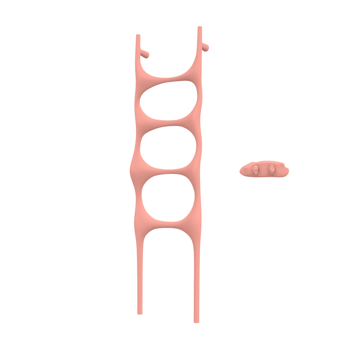 Sèche-serviettes P&Bhusri S6-M-BPK-XA Crete Palace, couleur rose fleuri