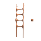 P&Bhusri S6-M-BRG-XM Crete Palace Towel Warmer in PVD Brushed Rose Gold