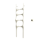 P&Bhusri S6-M-BWG-XM Crete Palace Towel Warmer in PVD Brushed White Gold