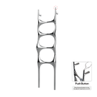 P&Bhusri S6-M-CHR-N Crete Palace Towel Warmer in Polished Chrome