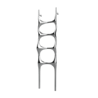 P&Bhusri S6-M-CHR-SC Crete Palace Towel Warmer in Polished Chrome