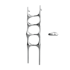 P&Bhusri S6-M-CHR-XA Crete Palace Towel Warmer in Polished Chrome
