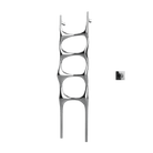 P&Bhusri S6-M-CHR-XM Crete Palace Towel Warmer in Polished Chrome