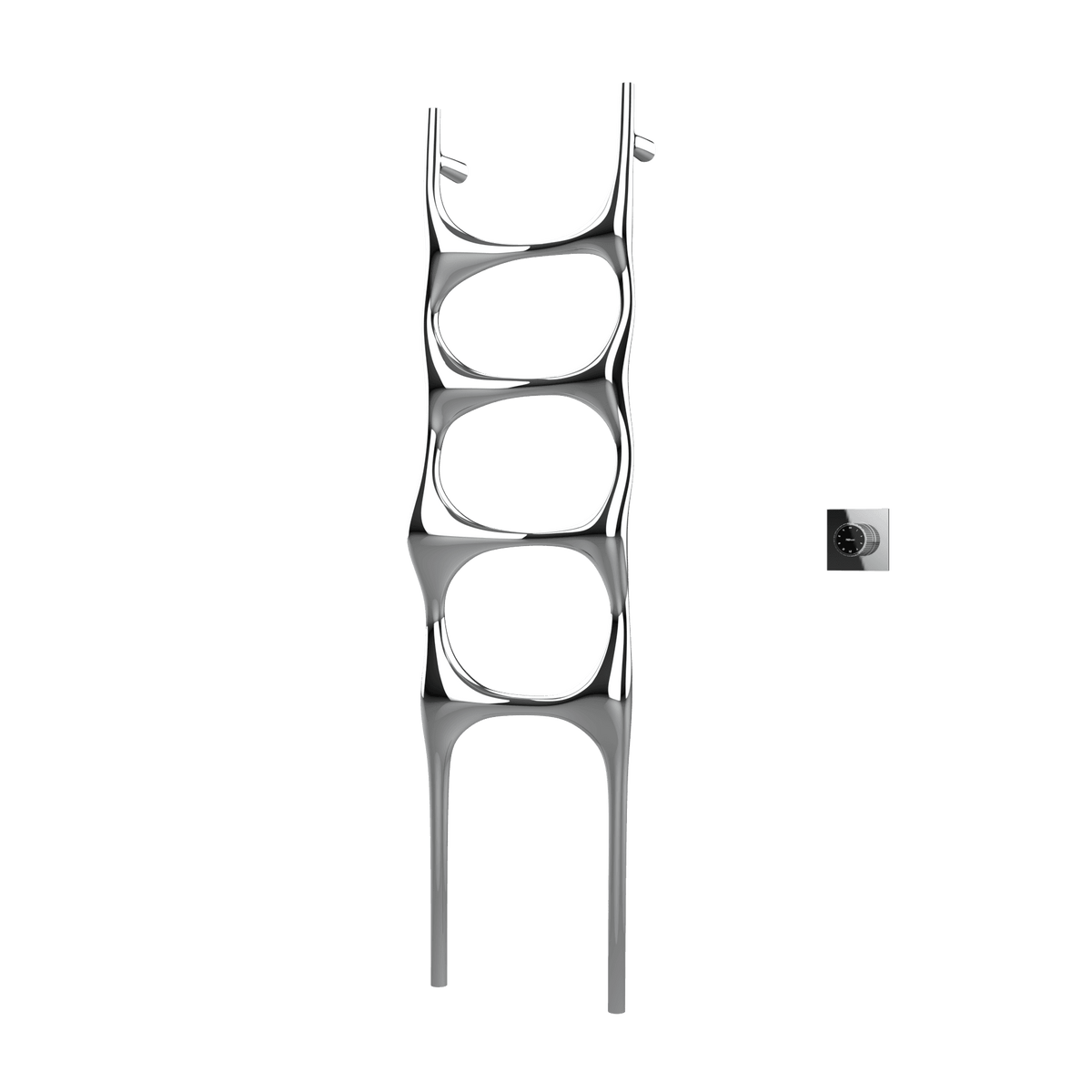 Sèche-serviettes P&Bhusri S6-M-CHR-XM Crete Palace en chrome poli