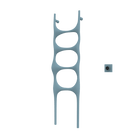 P&Bhusri S6-M-FBL-XM Crete Palace Towel Warmer in Frost Blue