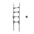 P&Bhusri S6-M-GML-XM Crete Palace Towel Warmer in PVD Gun Metal