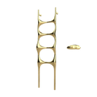P&Bhusri S6-M-LGD-XA Crete Palace Towel Warmer in PVD Polished Luxury Gold