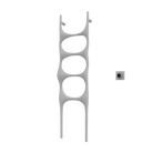 P&Bhusri S6-M-MGR-XM Crete Palace Towel Warmer in Muted Grey