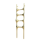 P&Bhusri S6-M-PBR-SC Crete Palace Towel Warmer in PVD Polished Brass