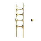 P&Bhusri S6-M-PBR-XM Crete Palace Towel Warmer in PVD Polished Brass